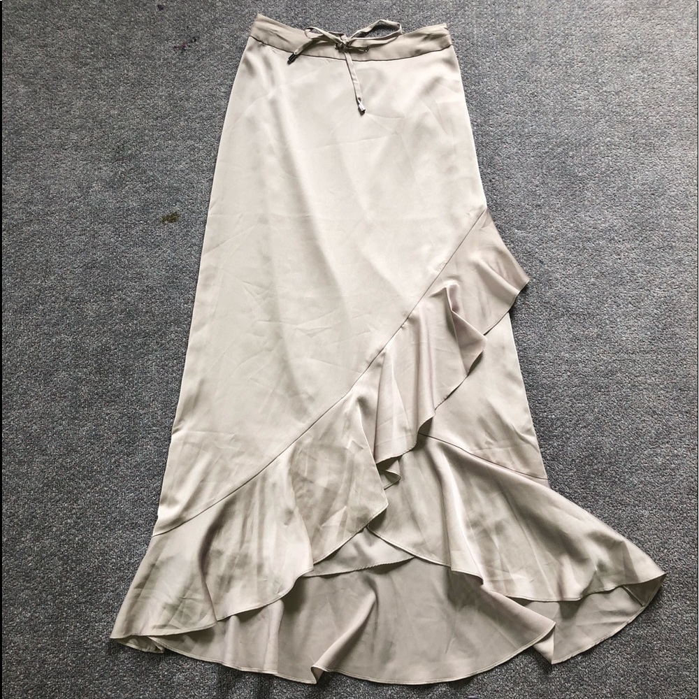 Karen Millen silk skirt with draw string